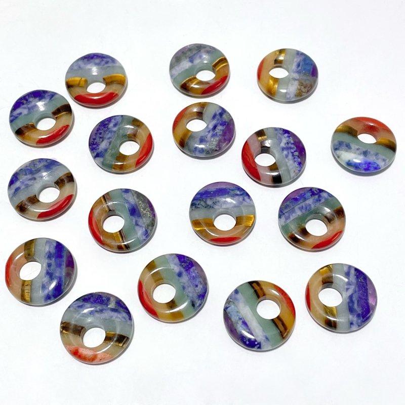 7 Chakra Round Shape DIY Pendant Wholesale - Wholesale Crystals