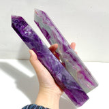 7 Pieces Beautiful Large Rainbow Purple Fluorite Crystal Tower - Wholesale Crystals
