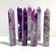 7 Pieces Beautiful Large Rainbow Purple Fluorite Crystal Tower - Wholesale Crystals