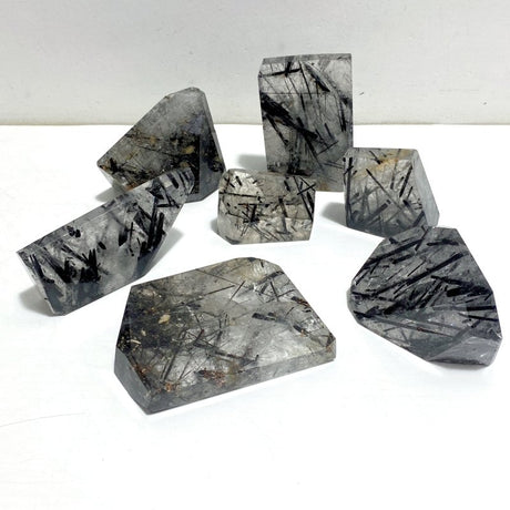 7 Pieces Black Tourmaline Free Form - Wholesale Crystals
