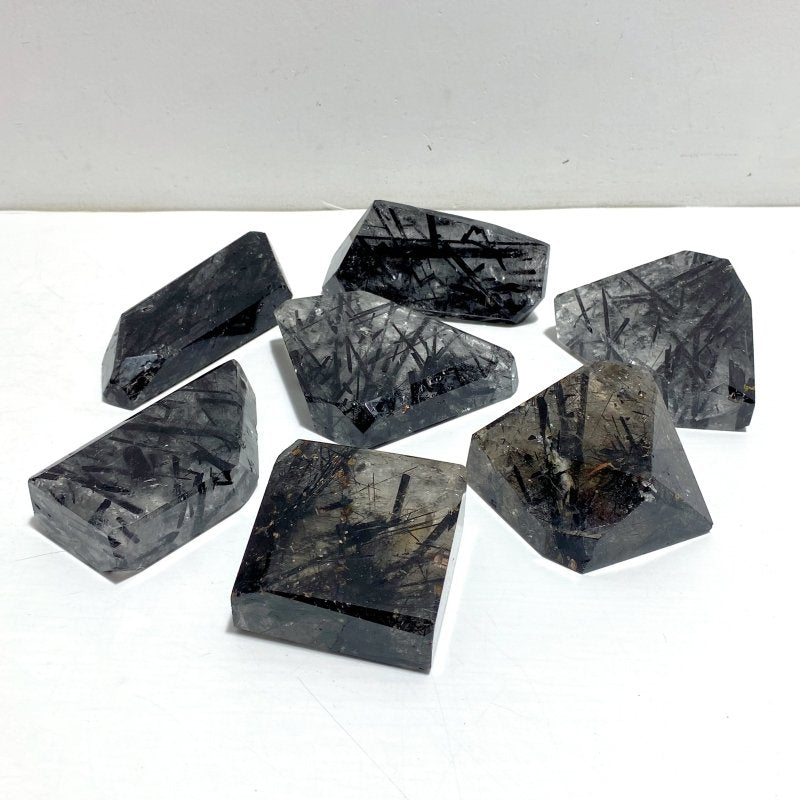 7 Pieces Black Tourmaline Free Form - Wholesale Crystals