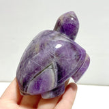 7 Pieces Chevron Amethyst Sea Turtles Carving - Wholesale Crystals
