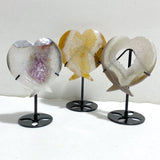 7 Pieces Geode Druzy Agate Fish Carving With Stand -Wholesale Crystals