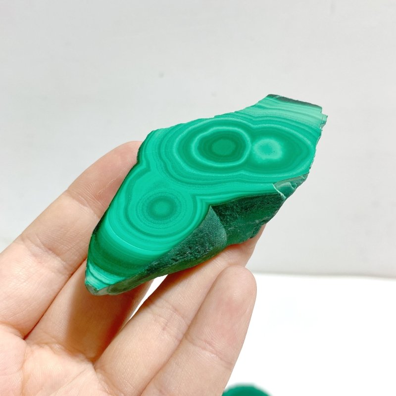7 Pieces High Quality Beautiful Malachite Slab - Wholesale Crystals