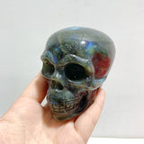 7 Pieces Labradorite Skull Carving - Wholesale Crystals