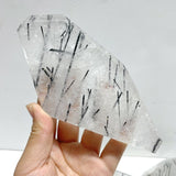 7 Pieces Large Black Tourmaline Free Form Slabs - Wholesale Crystals