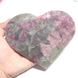 7 Pieces Pink Tourmaline Heart With Stand - Wholesale Crystals