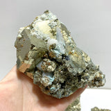 7 Pieces Raw Pyrite Mixed Calcite Mineral Specimen Home Decor For Collection - Wholesale Crystals