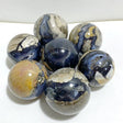 7 Pieces Volcano Agate Sphere(UV-Reactive) -Wholesale Crystals