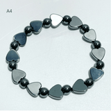 7 Styles Hematite Bracelets Star/Moon/Heart/Hamsa Hand Wholesale - Wholesale Crystals