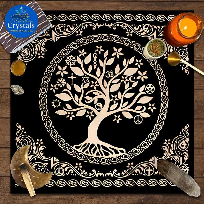 7 Tree of Life Tarot Tablecloth - Wholesale Crystals