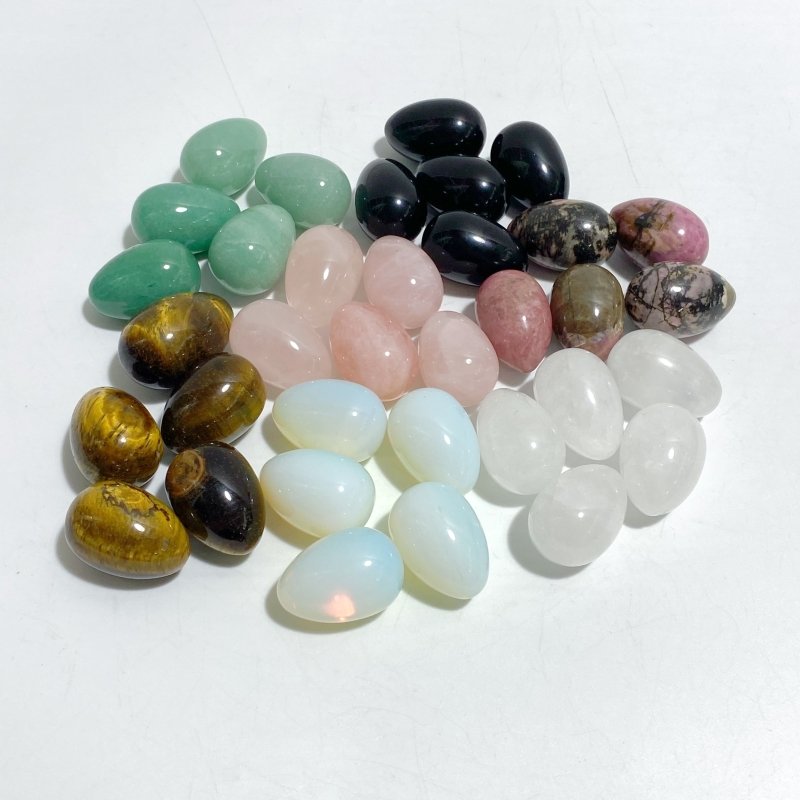 7 Types Mini Egg Clear Quartz Tiger Eye -Wholesale Crystals