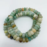 7 Types Rondelle Beads Bracelet Wholesale Moss Agate Red Jasper -Wholesale Crystals