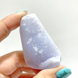 70 Pieces Blue Chalcedony Geode Free Form - Wholesale Crystals