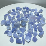 70 Pieces Polished Blue Chalcedony Free Form - Wholesale Crystals