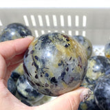 72 Pieces Black Tourmaline Mixed Agate Spheres (Sea Freight Only) -Wholesale Crystals
