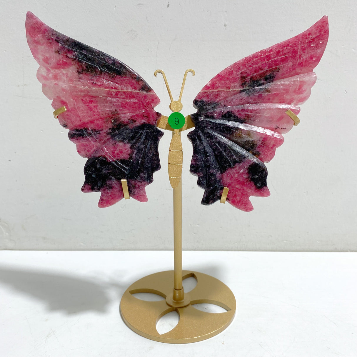Rhodonite Mixed Quartz Butterfly Wing With Stand Wholesale (No.7-12)