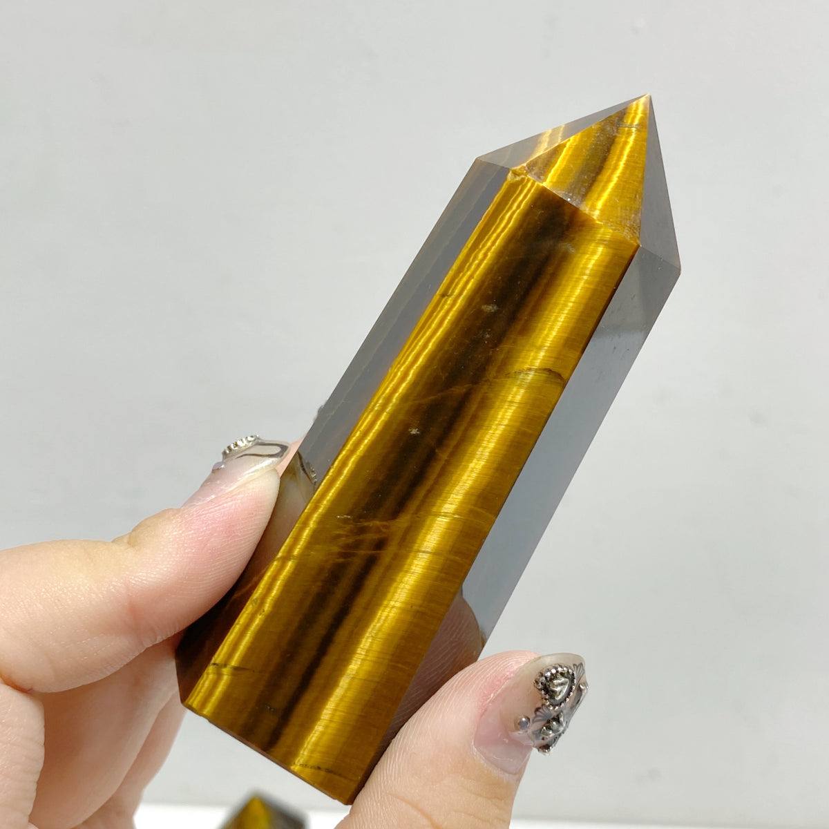 Fat Yellow Tiger Eye Point Wholesale
