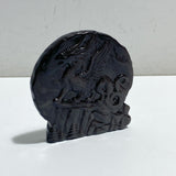 Silver Sheen Obsidian Flying Dragon Carving Wholesale