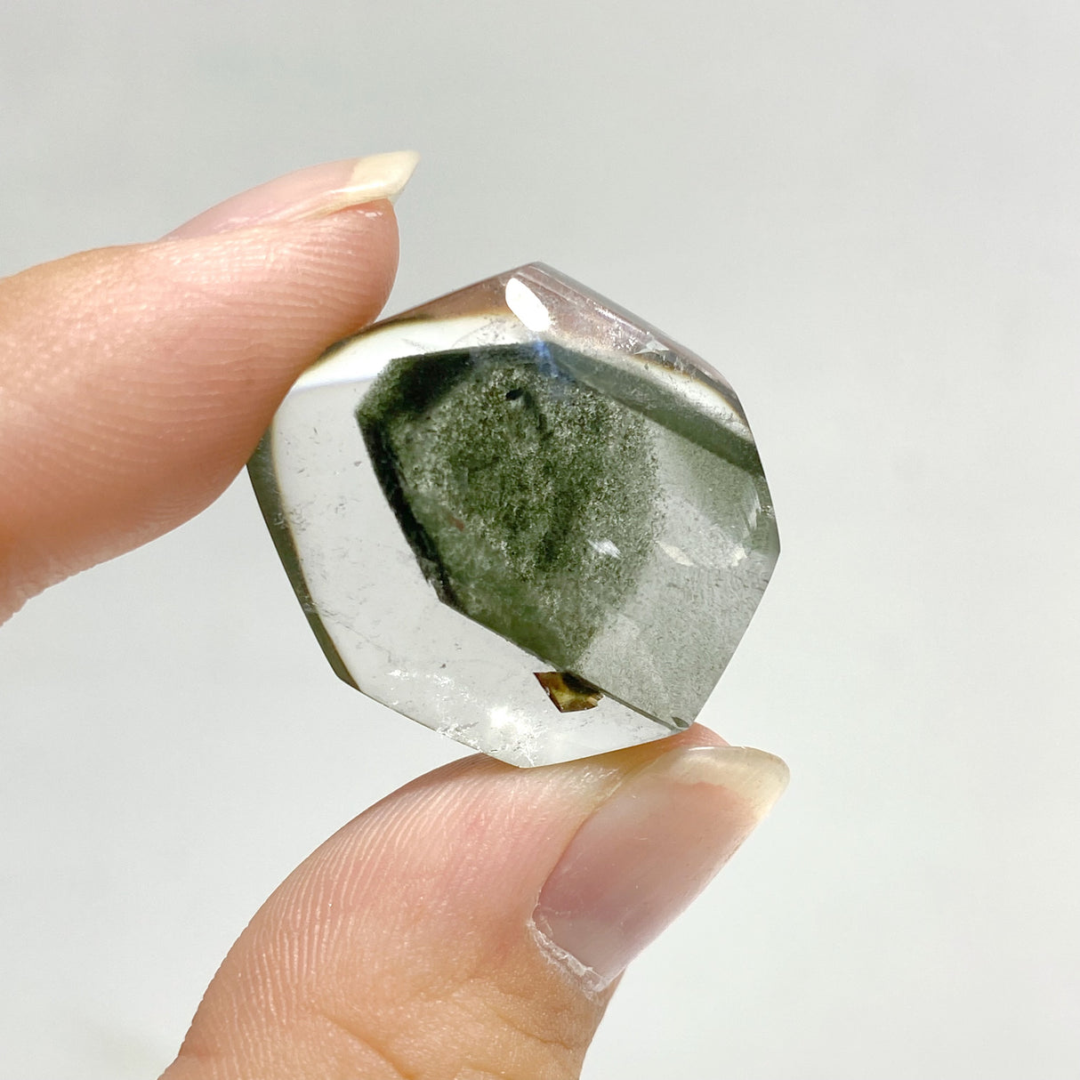 Beautiful Garden Quartz Mountain Shape Inclusion For Jewelry Making DIY Pendant