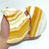 8 Pieces Beautiful Yellow Calcite Moon With Stand - Wholesale Crystals