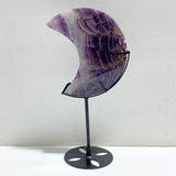 8 Pieces Chevron Amethyst Moon With Stand -Wholesale Crystals