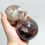 8 Pieces Fire Quartz Mixed Moonstone Spheres - Wholesale Crystals