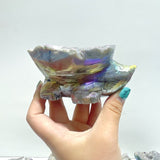 8 Pieces Geode Aura Sphalerite Hedgehog Carving - Wholesale Crystals