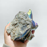 8 Pieces Geode Aura Sphalerite Hedgehog Carving - Wholesale Crystals