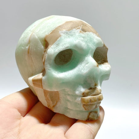 8 Pieces Green Calcite Skull Carving Clearance - Wholesale Crystals
