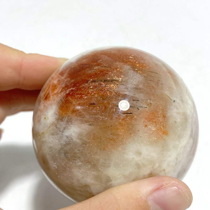 8 Pieces High Quality Sunstone Spheres - Wholesale Crystals