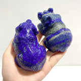 8 Pieces Lapis Lazuli Bears Carving - Wholesale Crystals