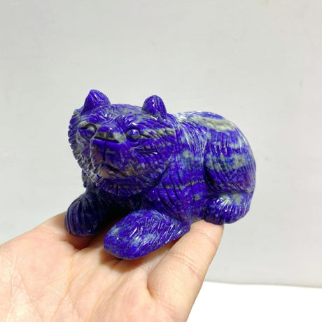 8 Pieces Lapis Lazuli Bears Carving - Wholesale Crystals