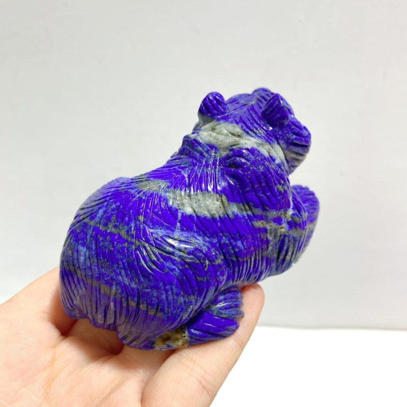 8 Pieces Lapis Lazuli Bears Carving - Wholesale Crystals