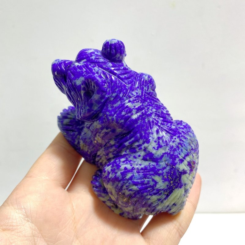 8 Pieces Lapis Lazuli Bears Carving - Wholesale Crystals