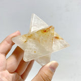 8 Pieces Large Clear Quartz Merkaba Carving -Wholesale Crystals