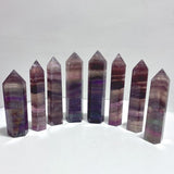 8 Pieces Large Colorful Fluorite Tower - Wholesale Crystals