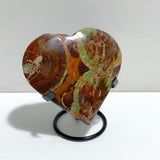 8 Pieces Large Money Agate Heart With Stand -Wholesale Crystals