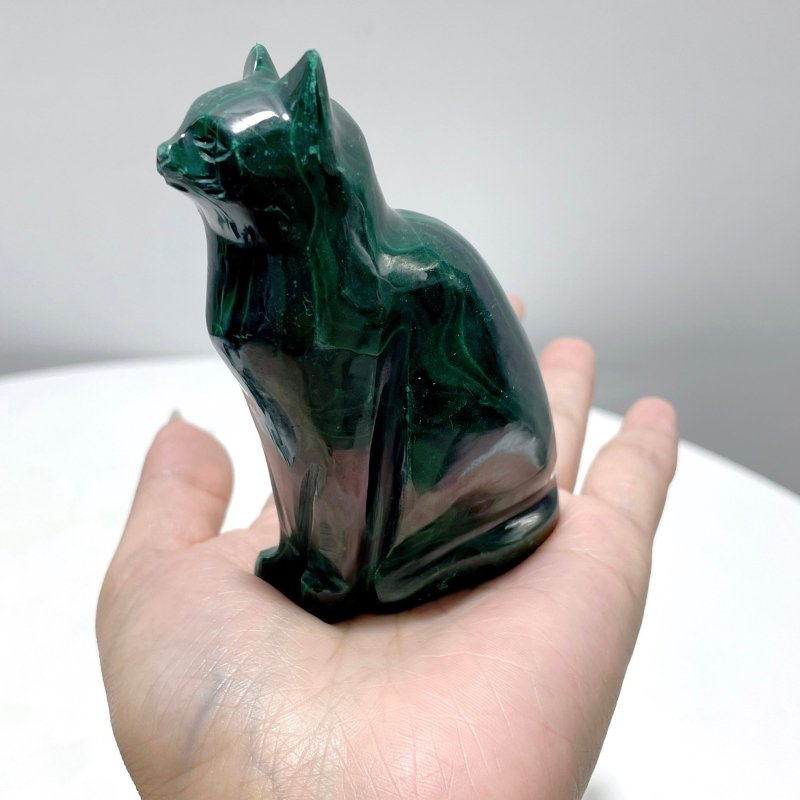 8 Pieces Malachite Animals Carving - Wholesale Crystals