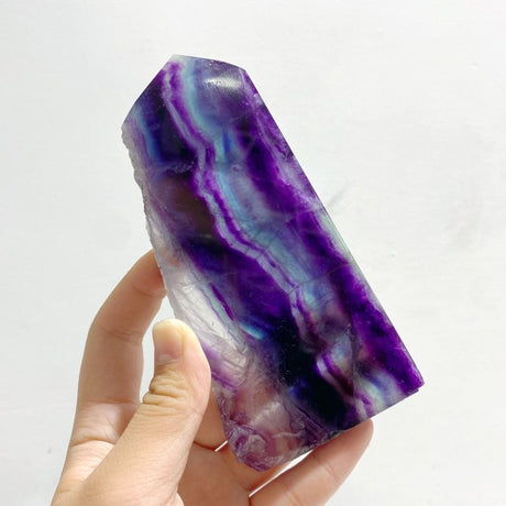 8 Pieces Rainbow Fluorite Raw Side Tower - Wholesale Crystals