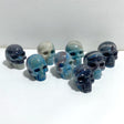 8 Pieces Trolleite Stone Skull Carving -Wholesale Crystals