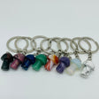 8 Types Mini Mushroom Keychain Wholesale Rhodonite Carnelian Lapis Lazuli -Wholesale Crystals