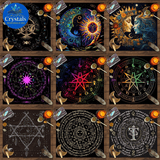 8 Vintage Rune Pentagram Tarot Tablecloth - Wholesale Crystals