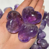 80 Pieces Amethyst Heart Crystal - Wholesale Crystals