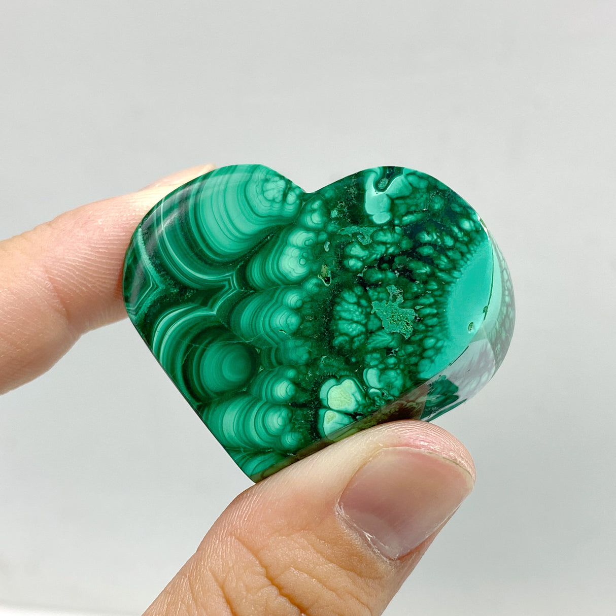 61 Pieces Malachite Heart