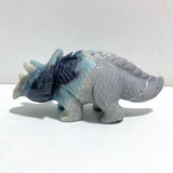2 Pieces Trolleite Triceratops Three-horned Dinosaur Carving
