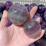 89 Pieces Beautiful Purple Fluorite Spheres (Sea Freight Only) -Wholesale Crystals