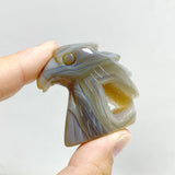 27 Pieces Geode Druzy Agate Eagle Carving