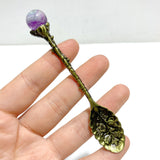 Colorful Fluorite Sphere Coffee Spoon Wholesale