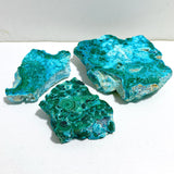 3 Pieces High Quality Chrysocolla Mixed Malachite Slab Specimen #14
